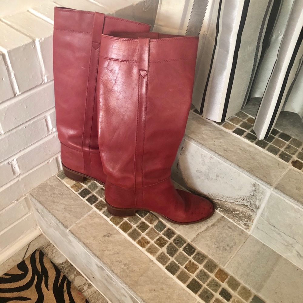 Vintage red boots